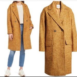 Madewell Averdon Coat in Bouclé Fabric Large NWT
